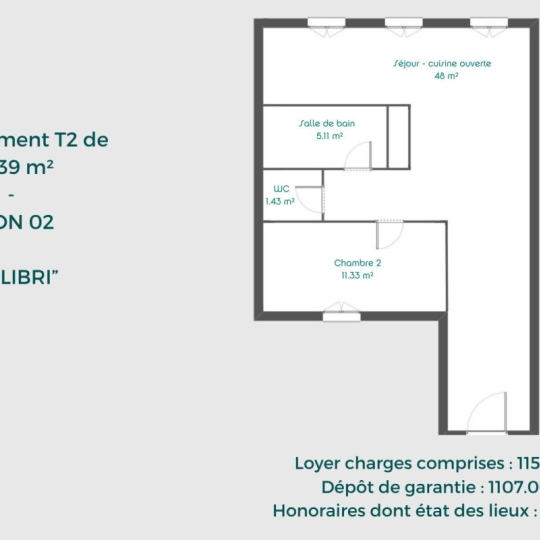  Annonces CHAPONOST : Appartement | LYON (69002) | 69 m2 | 1 157 € 