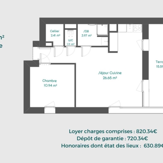  Annonces CHAPONOST : Appartement | FEYZIN (69320) | 49 m2 | 820 € 