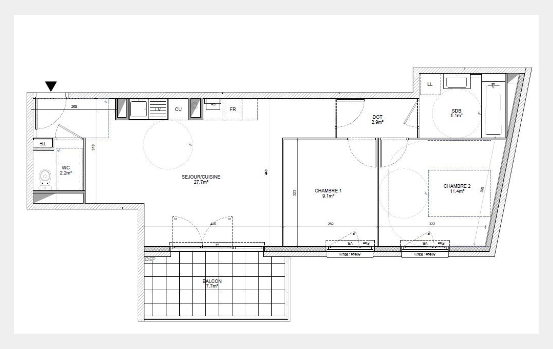 Annonces CHAPONOST : Apartment | ECULLY (69130) | 58 m2 | 309 000 € 